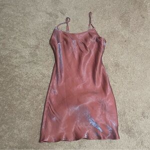 VRG GIRL 90s Muse Bias Cut Mini Dress